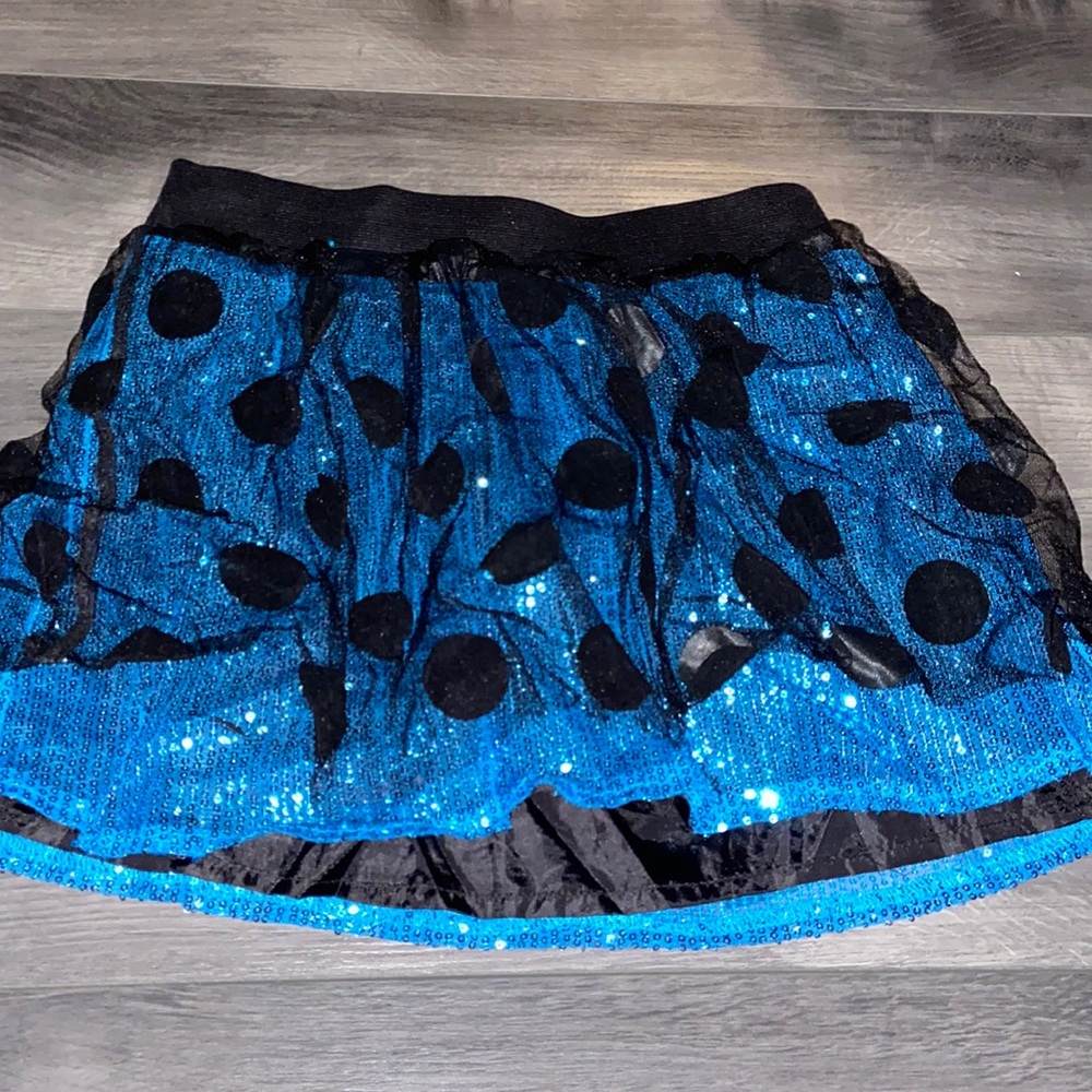 Sequin polka dot skirt